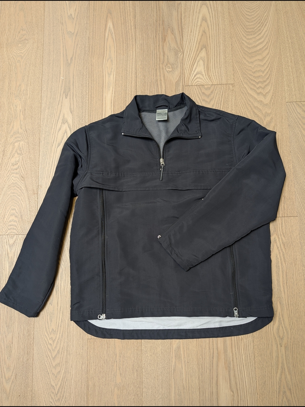 Women's Black Quarter-Zip Nike Anorak Jacket